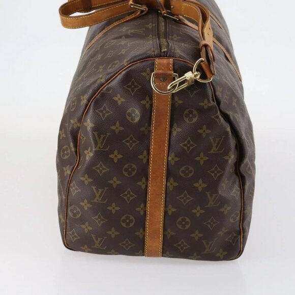 LOUIS VUITTON Monogram Keepall Bandouliere 60 Boston Bag M41412 LV Auth BA5254 - Picture 6 of 16